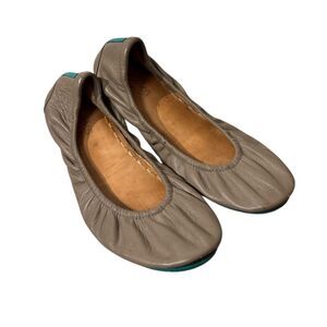 Tieks Taupe Leather Flats Size 9
